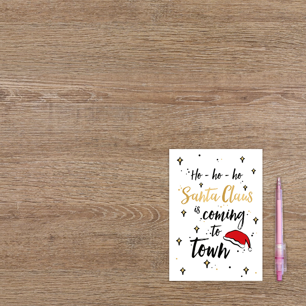 Ho-ho-ho santa claus is coming to town