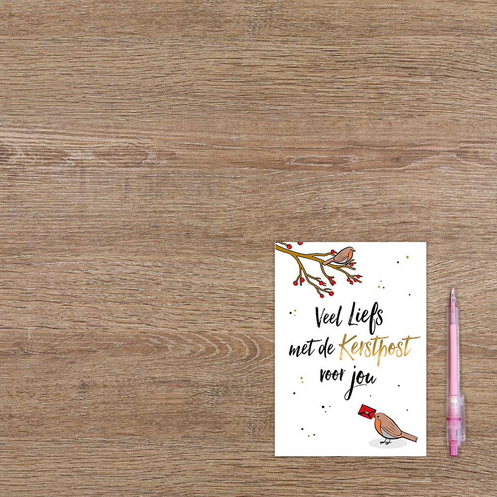 Veel liefs met de kerstpost voor jou