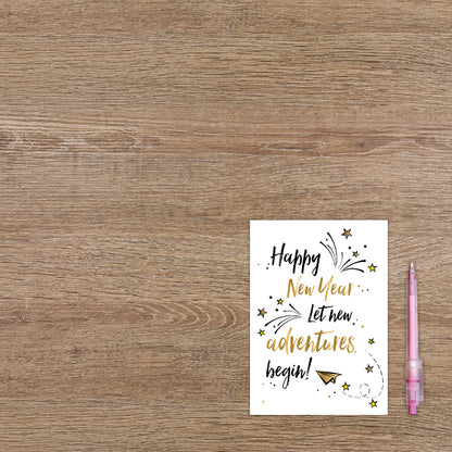 Happy new year let new adventures begin