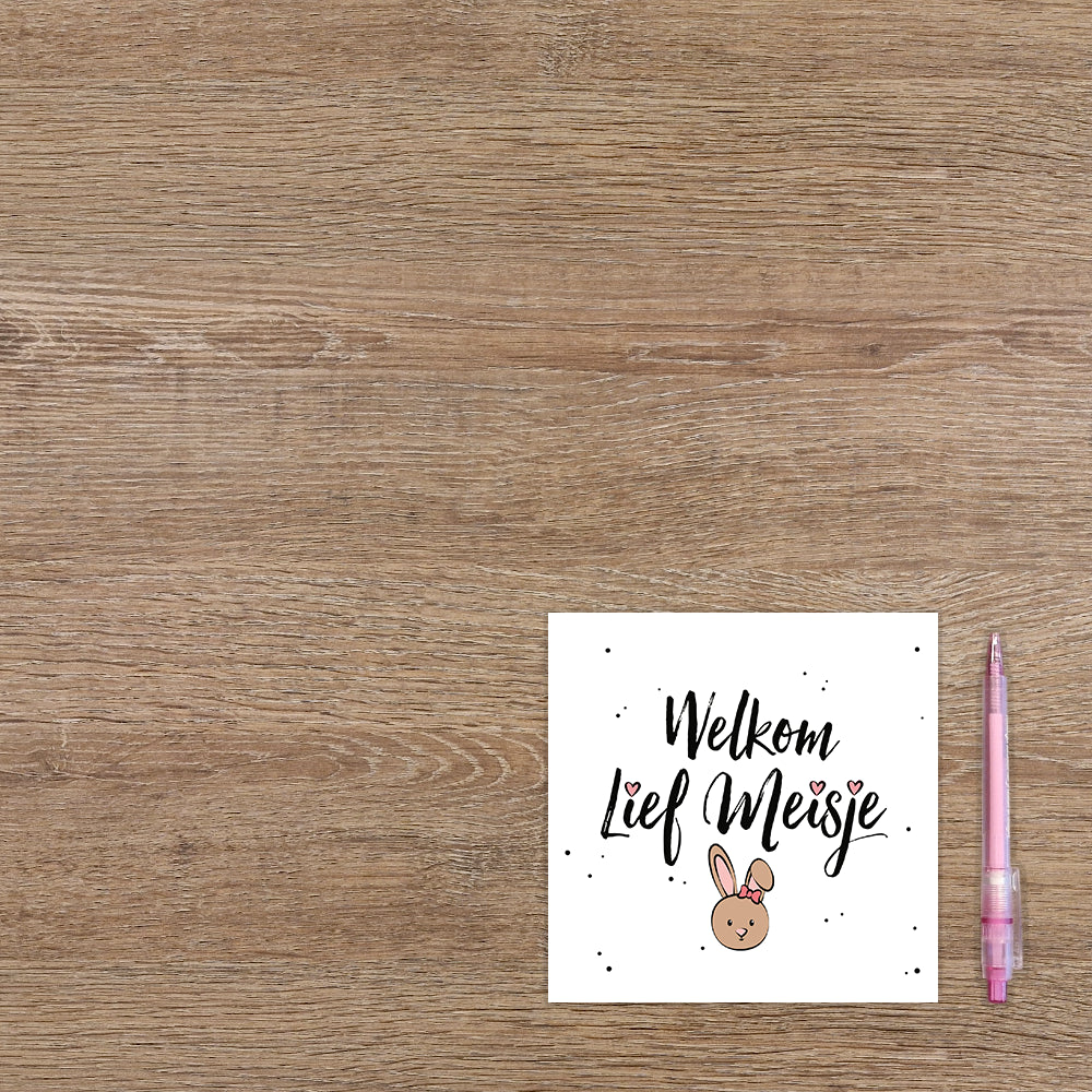 Welkom lief meisje