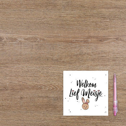 Welkom lief meisje