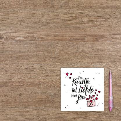 Een kaartje vol liefde voor jou