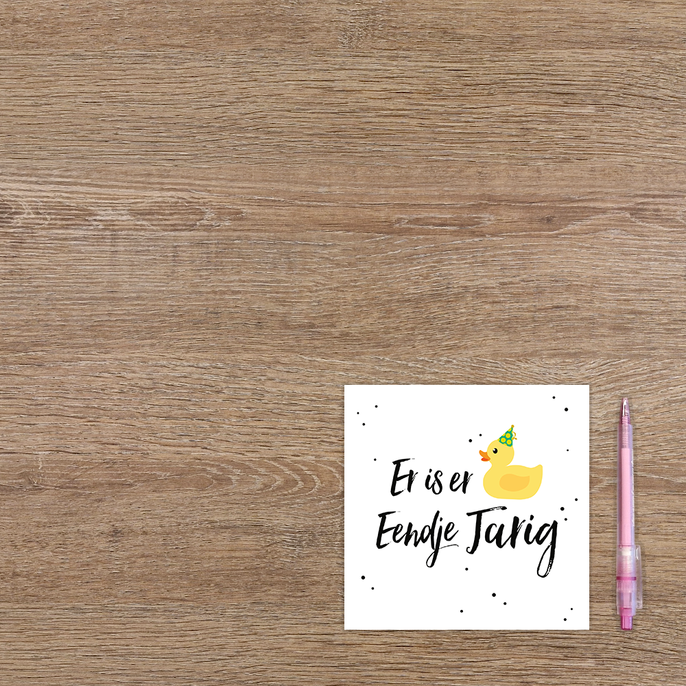 Er is er eendje jarig