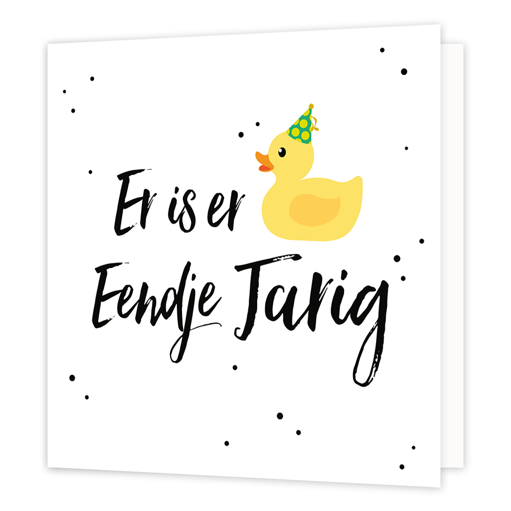 Er is er eendje jarig