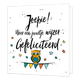 Joepie! Weer een jaartje wijzer - Formaat: Normaal - Vorm: Vierkant - Verjaardagskaart - Op deze wenskaart staat de tekst: "Joepie! Weer een jaartje wijzer gefeliciteerd" omringt door sterren en een slinger met een uil. - Snelwenskaart