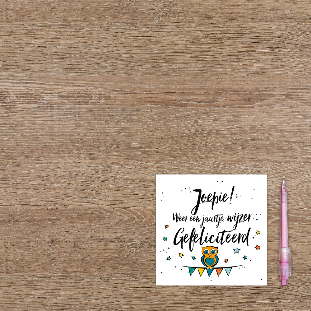 Joepie! Weer een jaartje wijzer