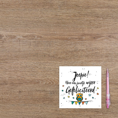 Joepie! Weer een jaartje wijzer