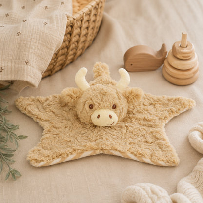 Baby knuffeldoekje Schotse hooglander