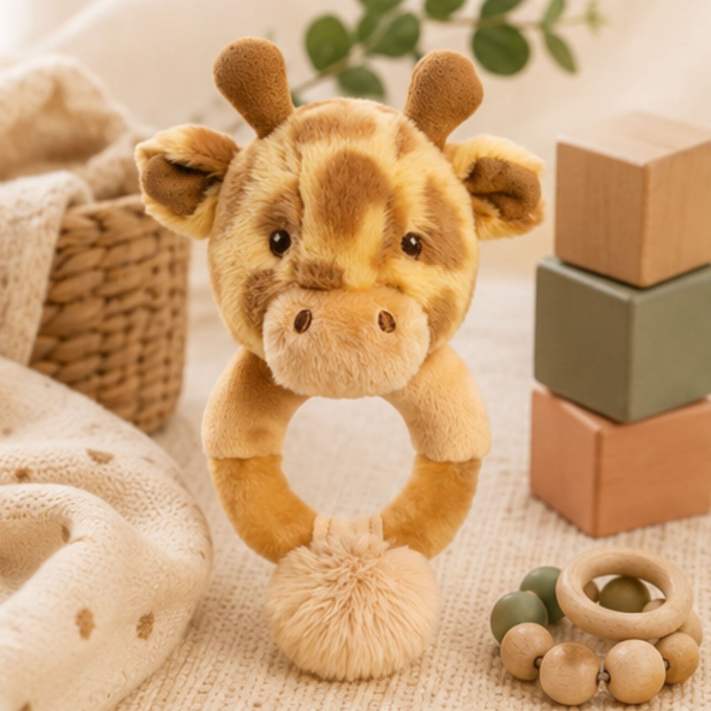 Baby rammelaar giraffe