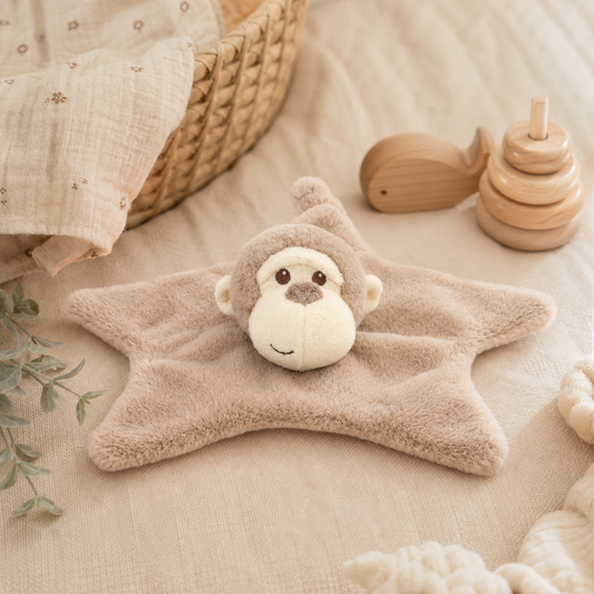 Baby knuffeldoekje aapje