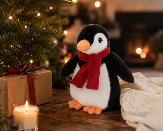 Kerst pinguïn knuffel
