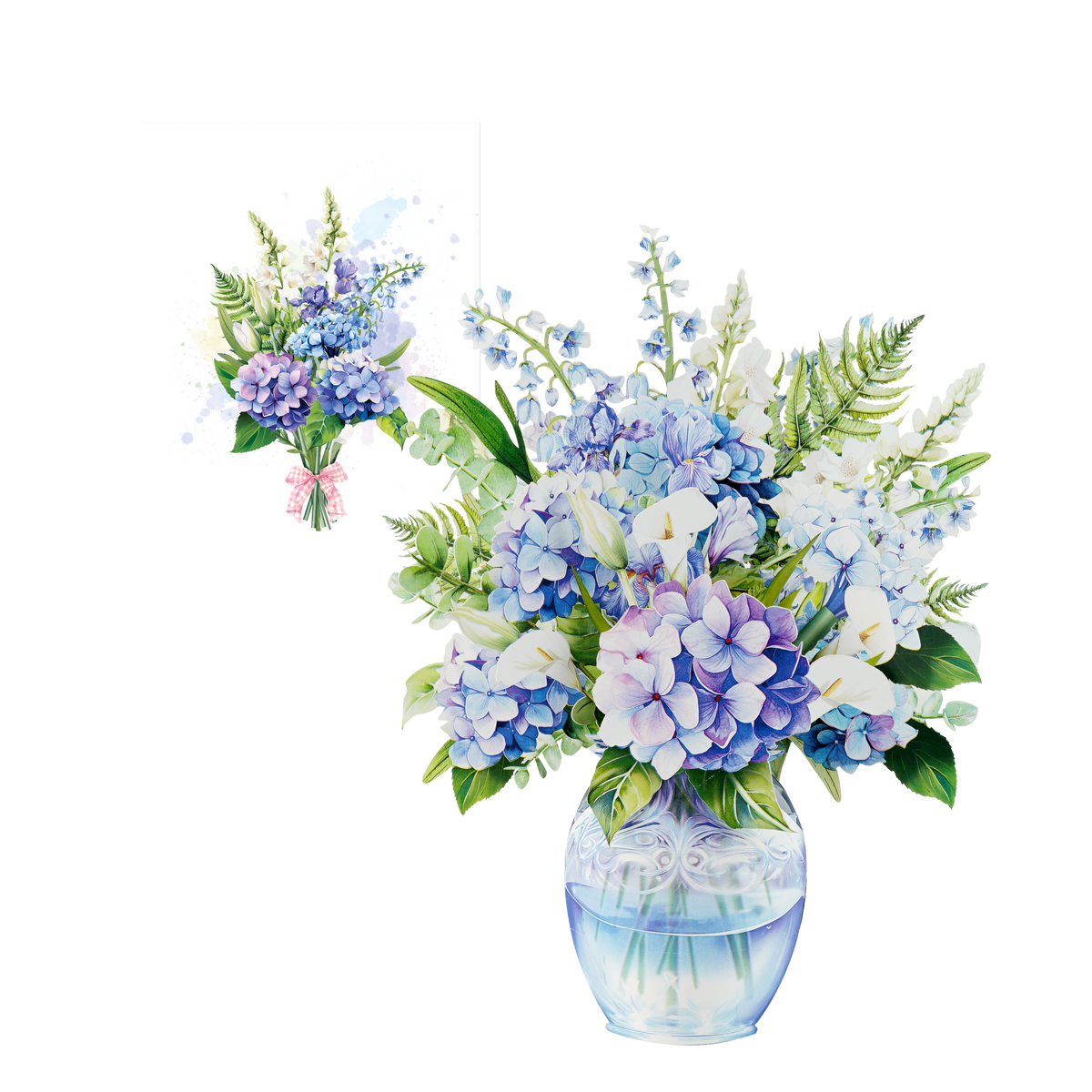 Blauwe Hortensia's