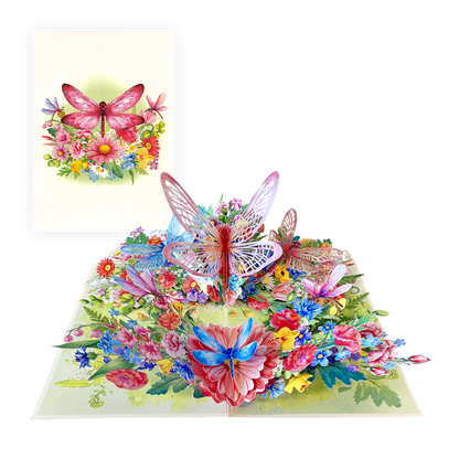 Kleurrijke Libellen en Bloemen