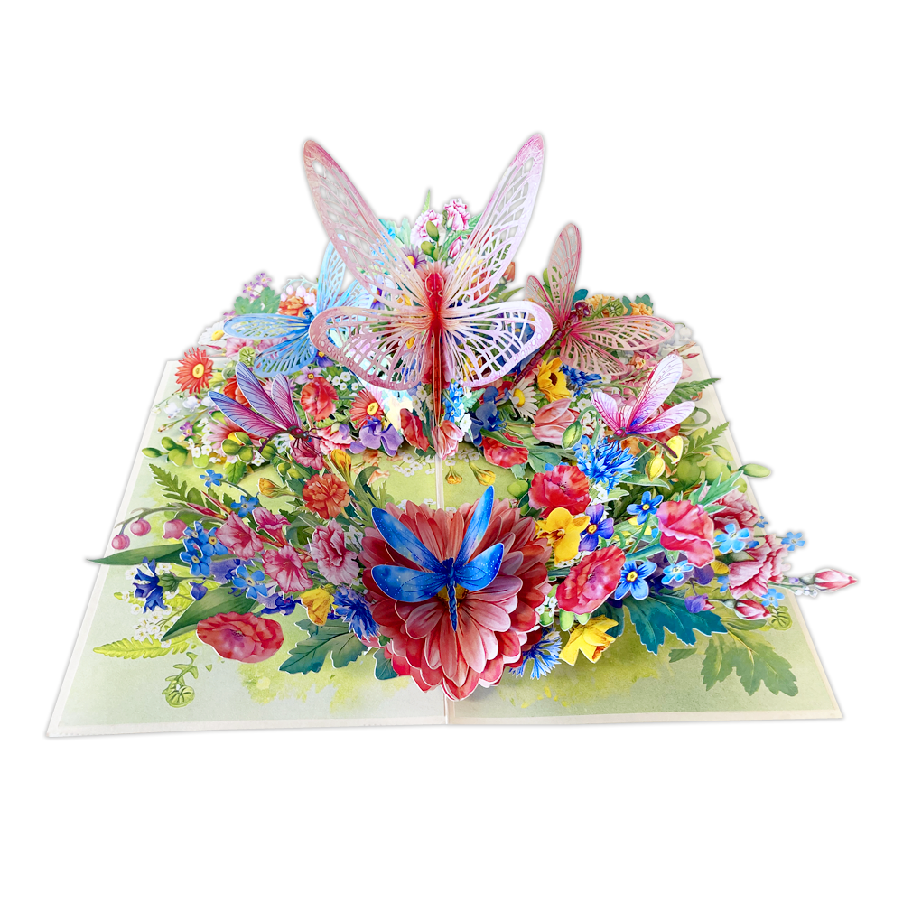 Kleurrijke Libellen en Bloemen