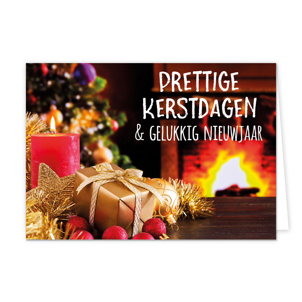 Prettige kerstdagen & gelukkig nieuwjaar - 8 stuks