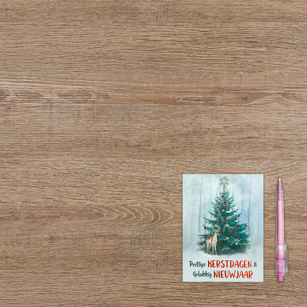 Prettige kerstdagen & gelukkig nieuwjaar - 8 stuks