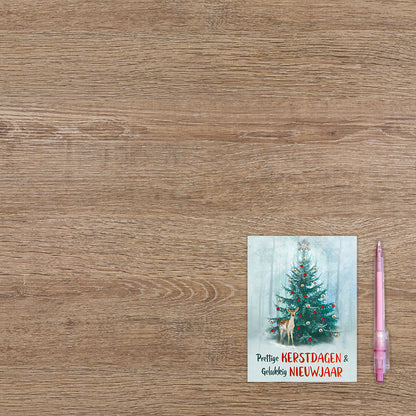 Prettige kerstdagen & gelukkig nieuwjaar - 8 stuks