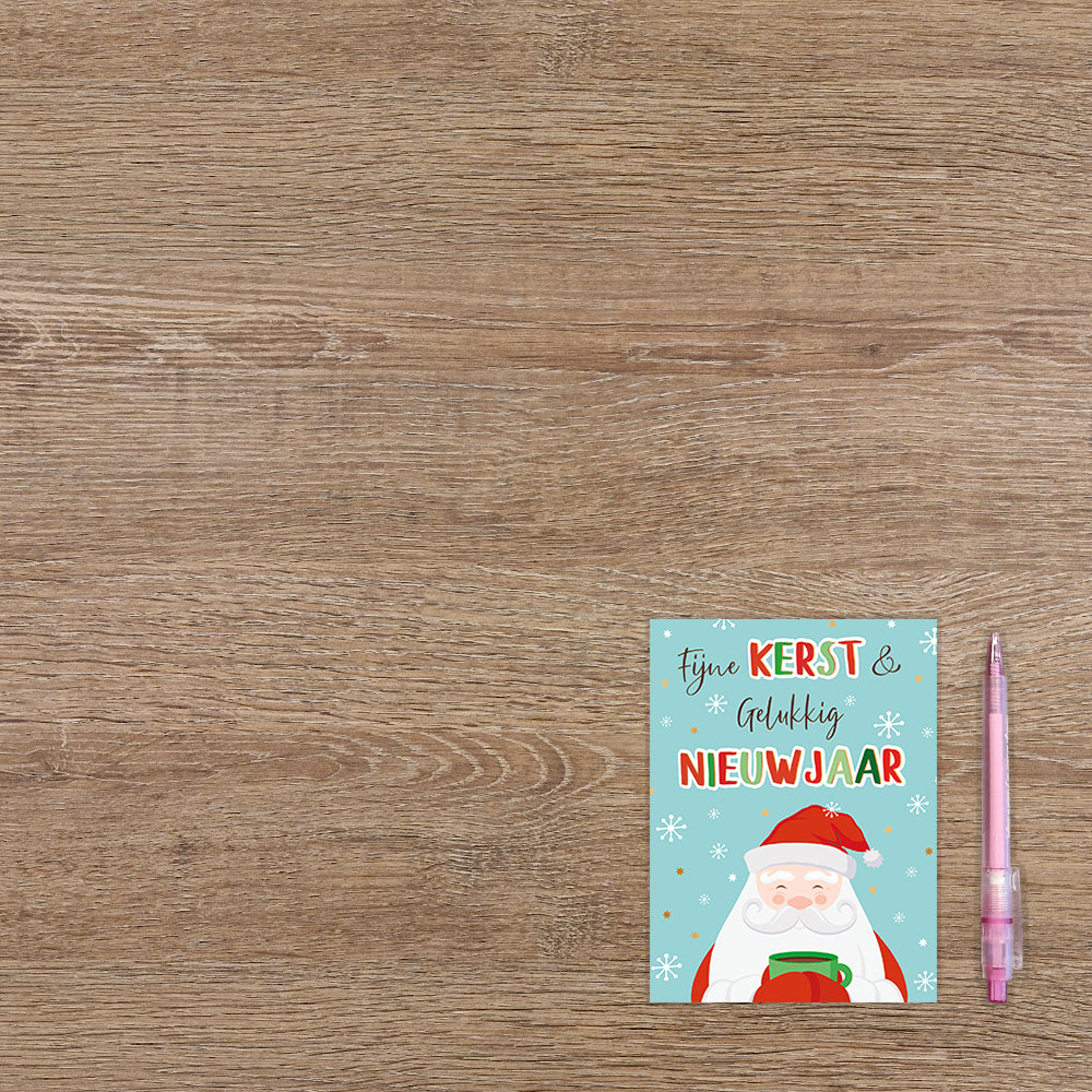 Fijne kerst & gelukkig nieuwjaar - 8 stuks