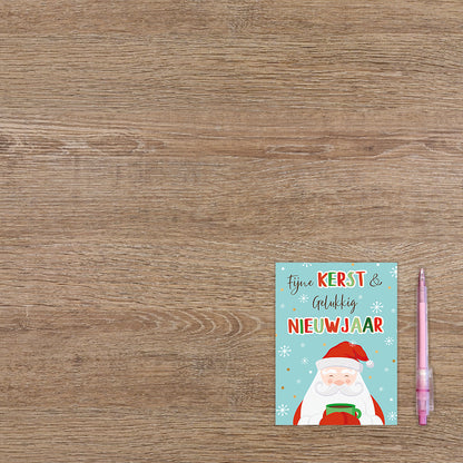 Fijne kerst & gelukkig nieuwjaar - 8 stuks