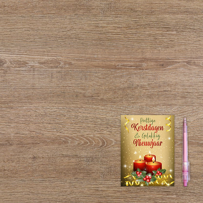 Prettige kerstdagen & gelukkig nieuwjaar - 8 stuks