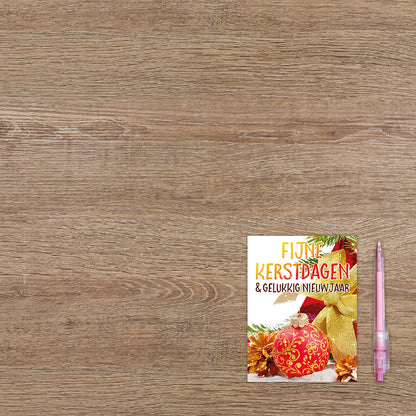 Fijne kerstdagen & gelukkig nieuwjaar - 8 stuks