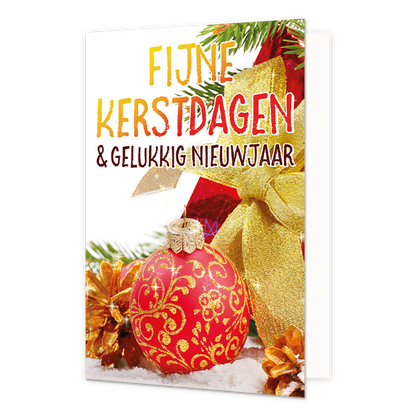 Fijne kerstdagen & gelukkig nieuwjaar - 8 stuks