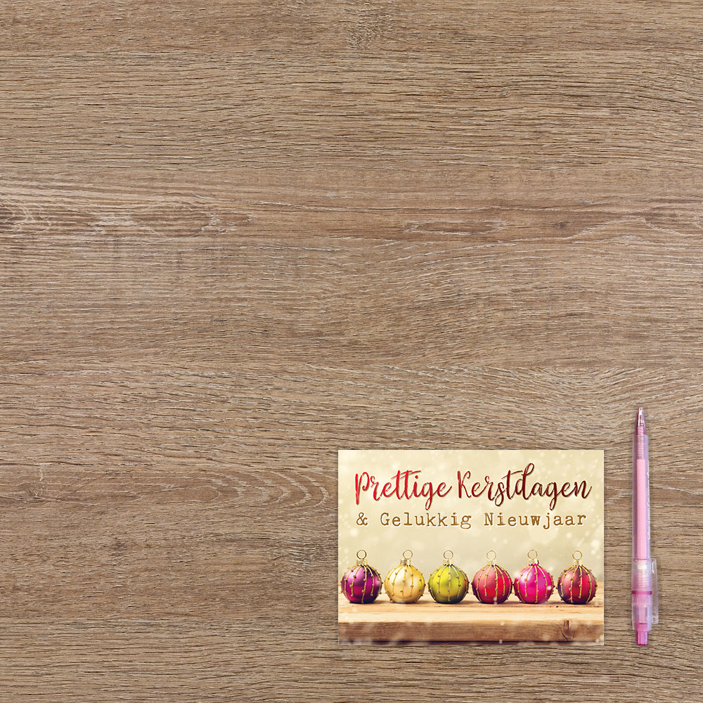 Prettige kerstdagen & gelukkig nieuwjaar - 8 stuks