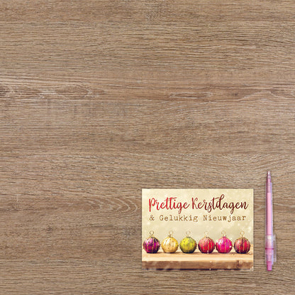 Prettige kerstdagen & gelukkig nieuwjaar - 8 stuks