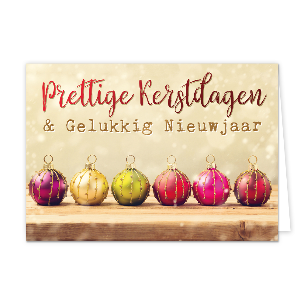 Prettige kerstdagen & gelukkig nieuwjaar - 8 stuks