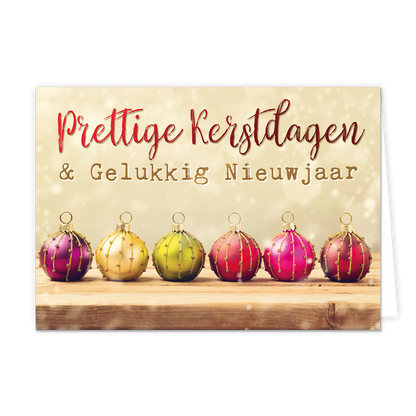 Prettige kerstdagen & gelukkig nieuwjaar - 8 stuks