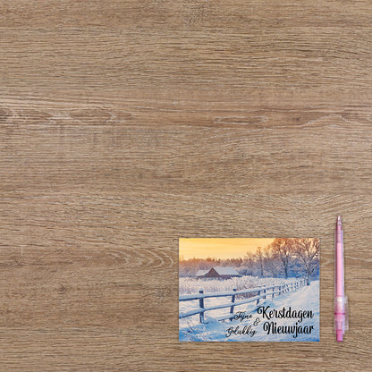 Fijne kerstdagen & gelukkig nieuwjaar - 8 stuks