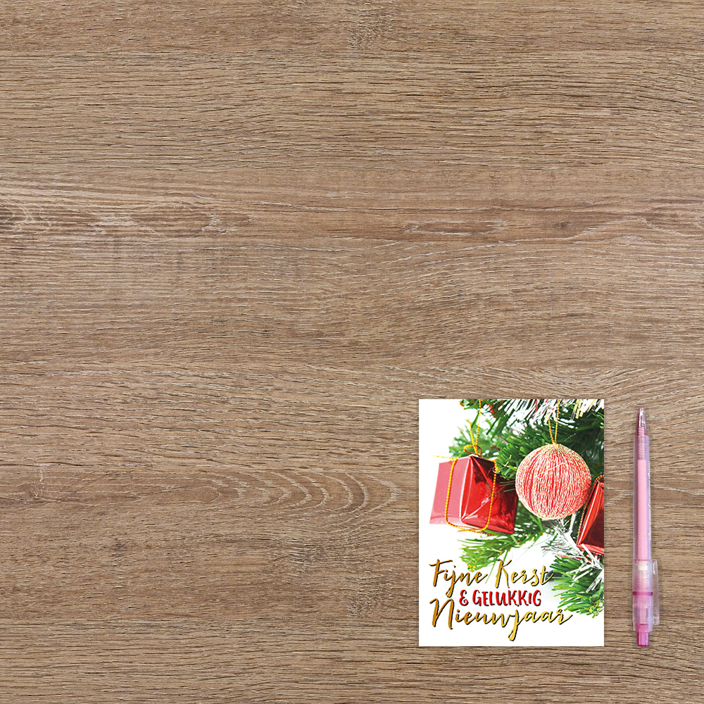 Fijne kerst & gelukkig nieuwjaar - 8 stuks