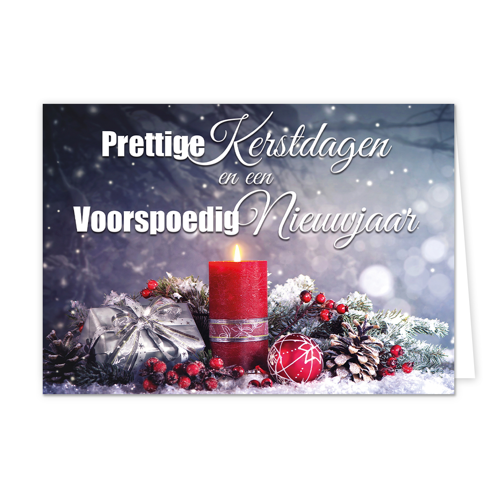 Prettige kerstdagen en een voorspoedig nieuwjaar - 8 stuks