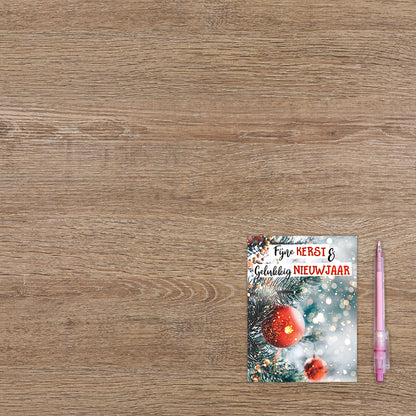 Fijne kerst & gelukkig nieuwjaar - 8 stuks