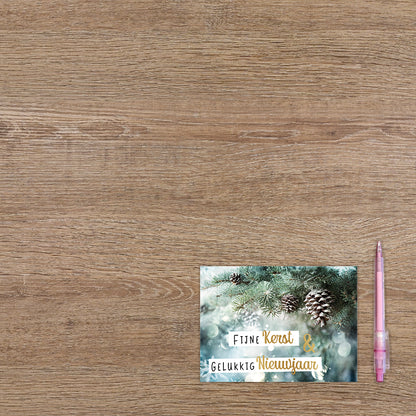 Fijne kerst & gelukkig nieuwjaar - 8 stuks