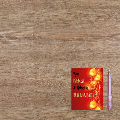 Fijne kerst & gelukkig nieuwjaar - 8 stuks