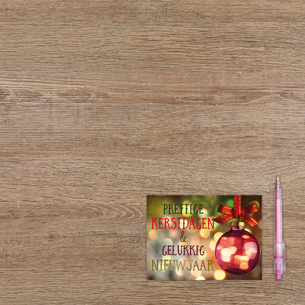 Prettige kerstdagen & gelukkig nieuwjaar - 8 stuks