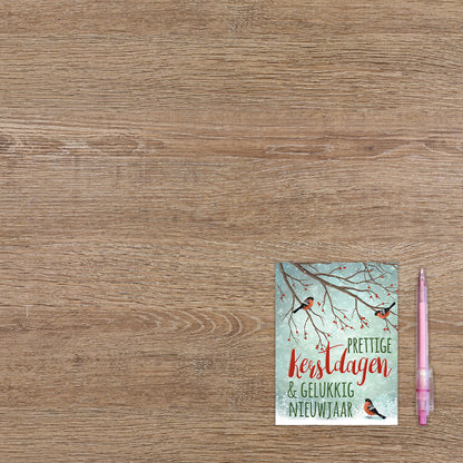 Prettige kerstdagen & gelukkig nieuwjaar - 8 stuks