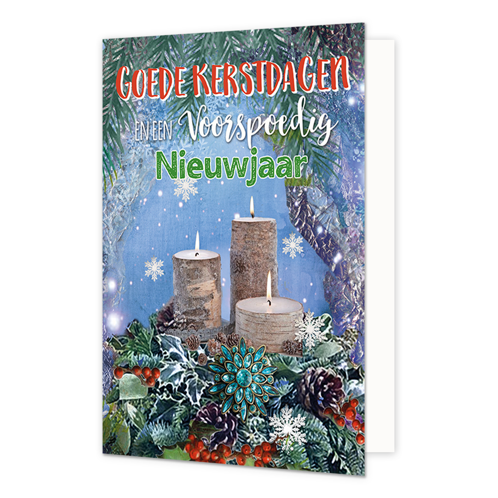 Goede kerstdagen en een voorspoedig nieuwjaar - 8 stuks