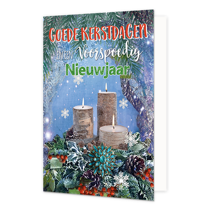 Goede kerstdagen en een voorspoedig nieuwjaar - 8 stuks