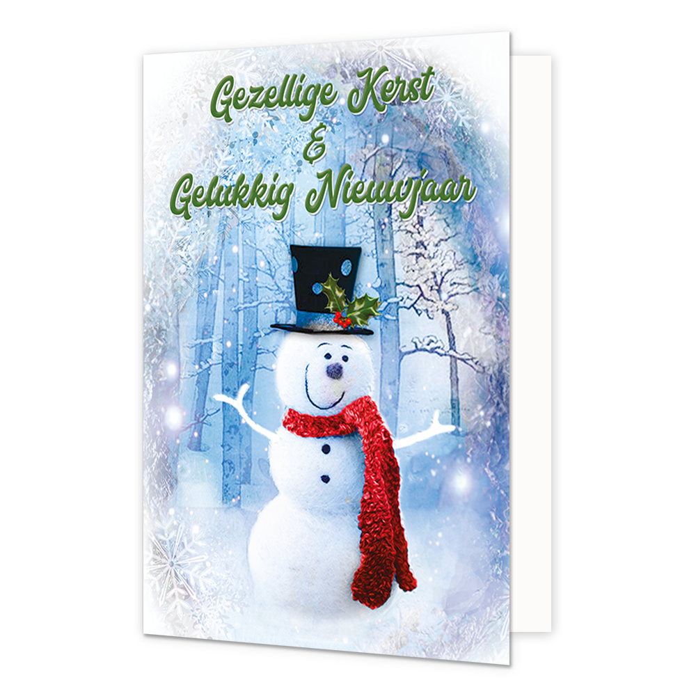 Gezellige kerst & gelukkig nieuwjaar - 8 stuks