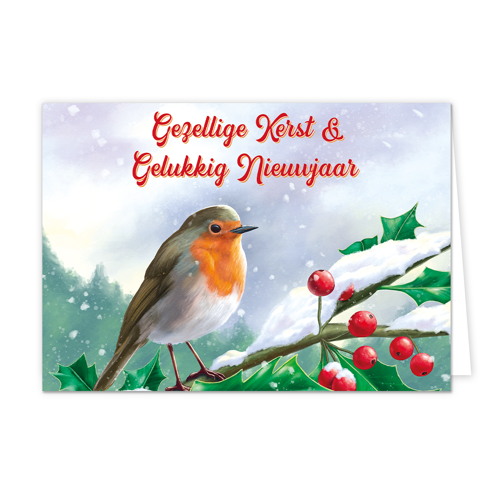 Gezellige kerst & gelukkig nieuwjaar - 8 stuks