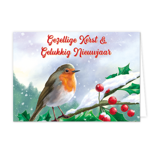 Gezellige kerst & gelukkig nieuwjaar - 8 stuks