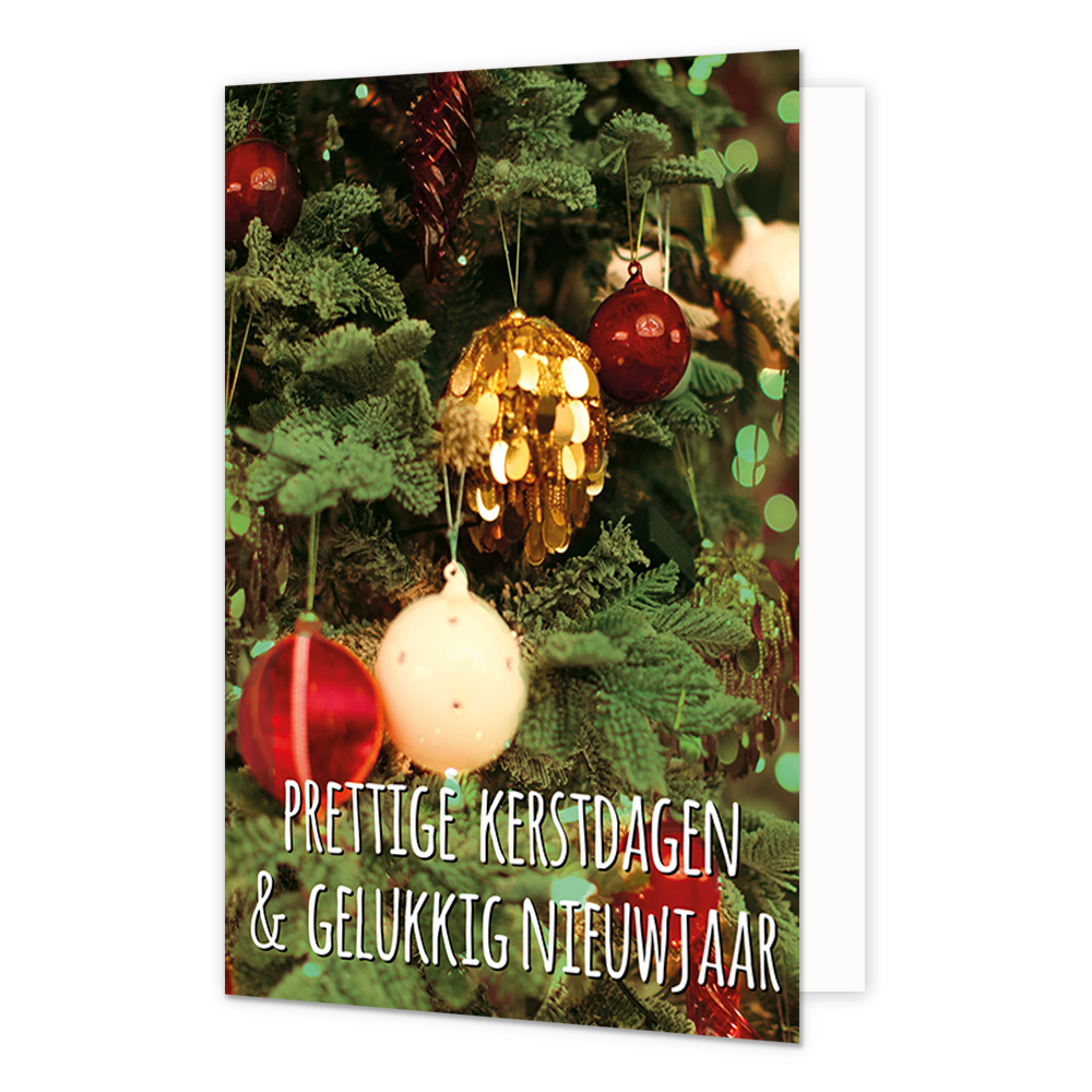 Prettige kerstdagen & gelukkig nieuwjaar - 8 stuks