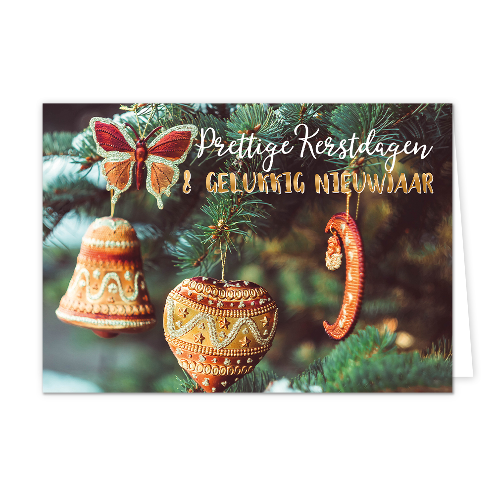 Prettige kerstdagen & gelukkig nieuwjaar - 8 stuks