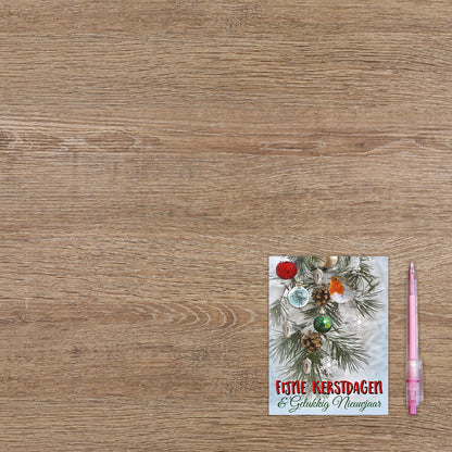 Fijne kerstdagen & gelukkig nieuwjaar - 8 stuks