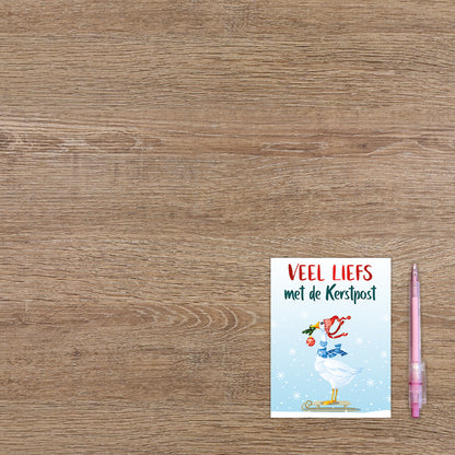 Fijne kerstdagen & gelukkig nieuwjaar - 8 stuks