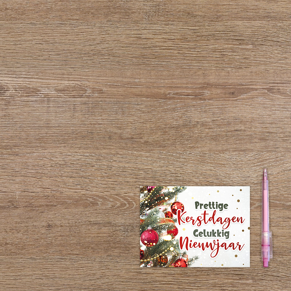 Prettige kerstdagen gelukkig nieuwjaar - 8 stuks