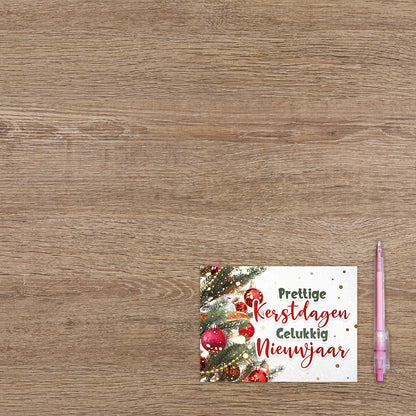 Prettige kerstdagen gelukkig nieuwjaar - 8 stuks