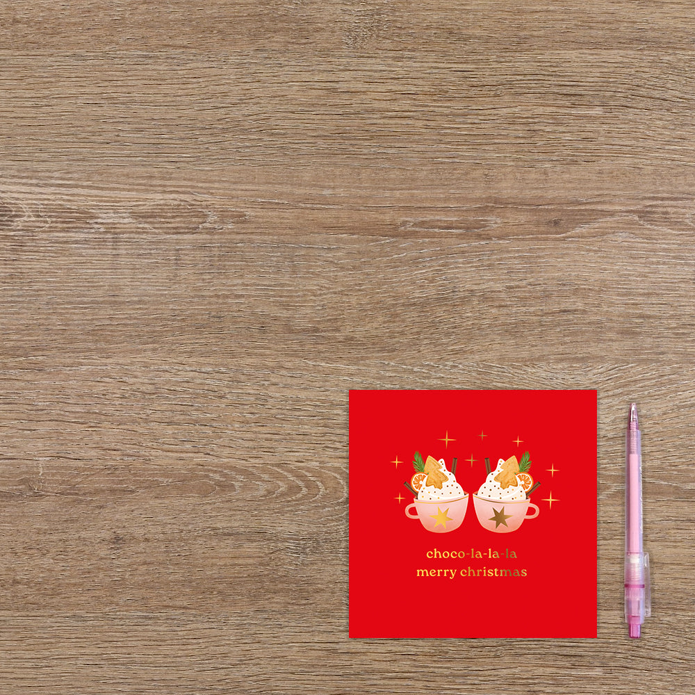 Choco-la-la-la merry christmas